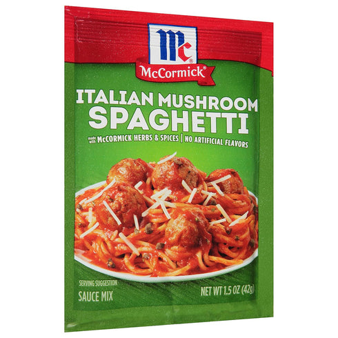 McCormick Italian Mushroom Spaghetti Sauce Mix, 1.5 Ounce (Pack of 12)...