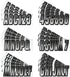 Hardline Products Series 300 Factory Matched 3-Inch Boat & PWC Registration Number Kit, White/Black - WHBKG300...