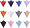 12 Pcs Mens Solid Mixed Color Pocket Square Wedding Handkerchiefs...