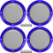ACROPIX Universal 5" Car Speaker Grills Cover Mesh Round 5 Inch Audio Speaker Subwoofer Guard Protector Case with Mounting Screws Iron Blue - Pack...
