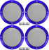 ACROPIX Universal 5" Car Speaker Grills Cover Mesh Round 5 Inch Audio Speaker Subwoofer Guard Protector Case with Mounting Screws Iron Blue - Pack...
