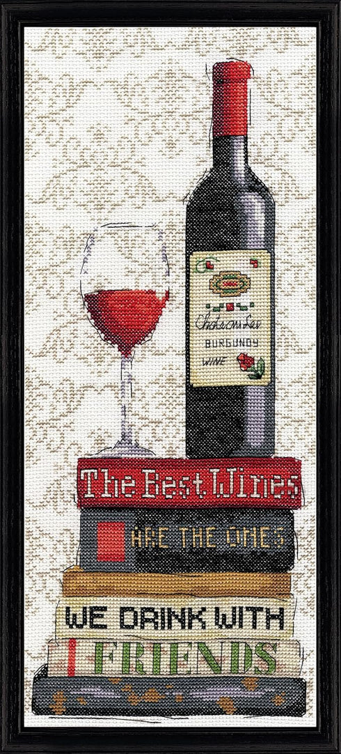 Tobin Red Wine Counted Cross Stitch Kit, Multicolored...
