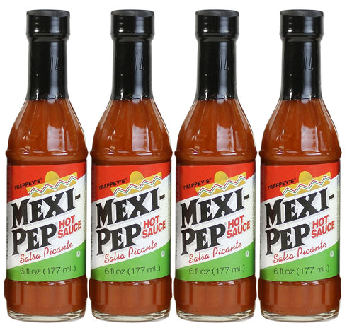 Trappey's Mexi-pep Hot Sauce, 6-Ounce Bottle (Pack of 4)...