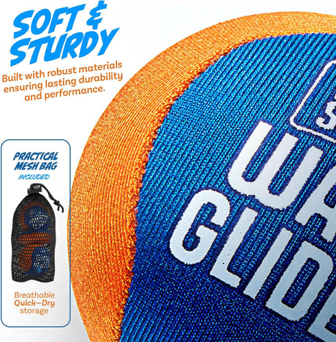 Wave Glider Water Skipping Ball Set - Water Skip Sports for Beach, Pool, Ocean, Lake - Swim Travel Fun Toys & Games for Kids, Teens, Adults & Fami...