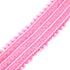 Mandala Crafts Elastic Sequin Ribbon Trim - 1.5 Inch Pink Sequin Elastic Trim for Sewing Dress Headband - 10 Yards Fabric Metallic Stretch Sequins...