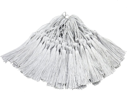 Aokbean 100pcs 5 Inches Handmade Silky Floss Soft Craft Bookmark Tassels with Loops for DIY, Jewelry Making, Graduation Tassel,Bookmarks,Souvenir ...