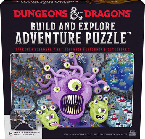 Dungeons & Dragons, Build and Explore Adventure Puzzle, DND Adult Puzzles, Dungeons and Dragons 1000 Piece Puzzles for Adults and Kids Ages 12+...