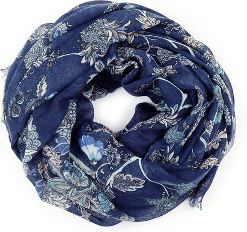Scarfs for Women Lightweight Floral Flower Fashion Wrap Shawl Fall Winter...