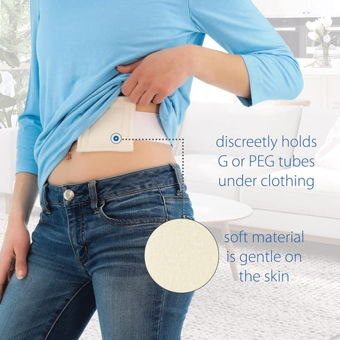 Core Products NelMed G-Tube Holder – Feeding Tube Belt Holder for PEG, G, J Tubes – Adjustable, Discreet Support for Tube Feeding – Small/Medium (...