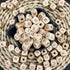 Wooden Alphabet 26 Letter Beads 12mm 104pc Wood Loose Beads for Jewelry Keychain Making...