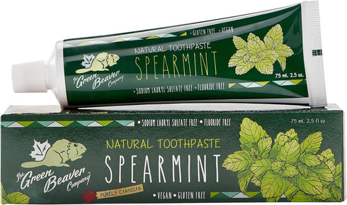 Green Beaver Spearmint Toothpaste, 2.5 Ounce...
