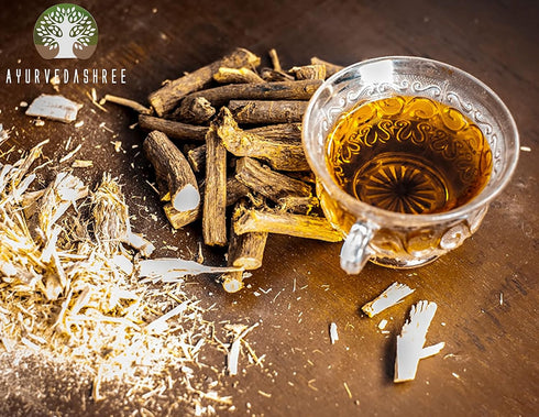Yashtimadhu Powder 100 Gm | Natural Mulethi Powder/Licorice Powder Glycyrrhiza glabra | Supports Immunity | Mulethi | Vegan | Non GMO | Gluten Fre...