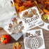 16 Pcs Fall Stencils Pumpkin Painting Stencils Fall Pumpkin Templates Reusable Maple Leaf Stencils on Wood Harvest Thanksgiving Autumn Stencils fo...