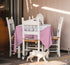 Square Tablecloth - 54 x 54 Inch Pink - Polyester - Perfect for 6 Foot Table, Parties, Holidays & More...