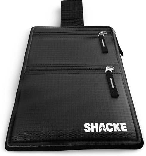 Shacke Hidden Travel Belt Wallet w/RFID Blocker (Black with Black Strap)...