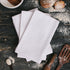 DG Collections 100% Cotton Flour Sack Towels – 12 Pack, 27x27 Inches, White, Lint-Free, Pre-Washed, Hemmed Edges – Reusable Kitchen Towels for Cle...