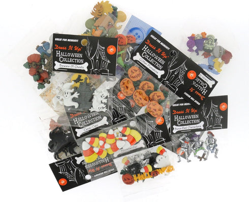 DRESS IT UP BUTTONS Fall & Halloween 12 Pack Assortment...