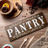 Pantry Sign Wall Decor Farmhouse Pantry Sign Wooden Rustic Retro Hanging Wooden Art Printed Decor for Home Room Holiday Decoration, 16 x 6 Inches(...