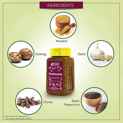 USimplySeason Vadouvan Curry (6 oz) - French Indian Fusion Seasoning Spice Blend for Meat Rubs and Soups - Vegan, Non-GMO, No Salt, Made in USA...