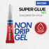 4Gx 5 Value Pack Super Glue Gel All Purpose with Anti Clog Cap. Ca Glue - Strong Adhesive Superglue, Cyanoacrylate Glue for DIY Crafts and Many Mo...