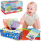 Sensory Pull Along Baby Tissue Box - Montessori Toy for Babies and Toddlers Tissue Box Learning Toys for 5 Months + STEM Educational Toys for Todd...