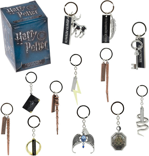 Harry Potter Collectible Key Chain Mystery Blind Box, Series 1 - Receive 1 of 12 Mystery Key Rings - Spells, Wands & Horcruxes - Gift for Kids and...