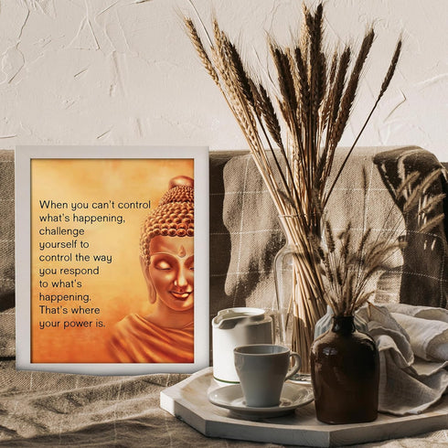 Posterizer 1 pcs-spiritual quote-control what you can-Motivational & Inspirational Art-Quotes and Poems-Gift For Buddhism Meditation philosophy Fa...
