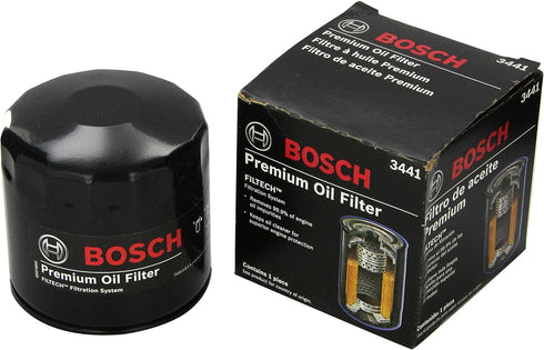 Bosch Automotive 3441 Premium FILTECH Oil Filter Audi: Allroad Quattro,A4,A4 Quattro,A6,A6 Quattro,Cabriolet,S4,90,90 Quattro,Volkswagen Passat...