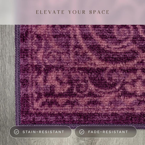 Maples Rugs Pelham Transitional Area Rugs - Made in USA - Washable, Non Slip, Indoor Carpet for Entryway, Foyer, Kitchen, and Bathroom, 2'6 x 3'10...