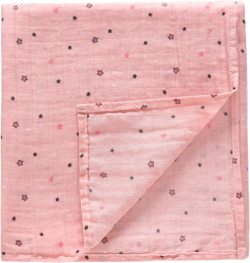 Miracle Baby 2 Pack Muslin Swaddle Blanket for Girl Boy, 47"x47" 100% Cotton Muslin Extra-Large Swaddle Blankets, Breathable Muslin Swaddling Wrap...