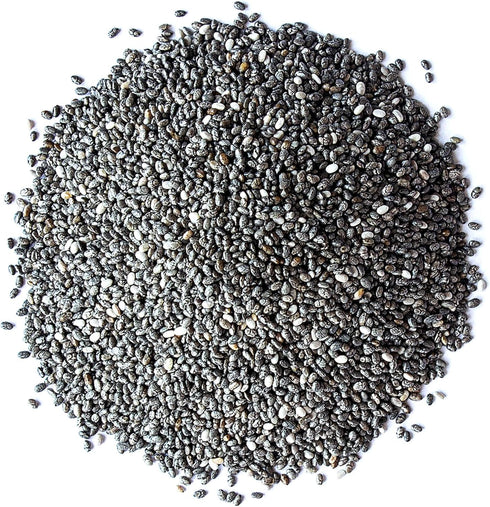 Food to Live - Organic Black Chia Seeds, 8 Ounces Non-GMO, Whole, Sproutable, Vegan, Kosher, Keto, Sirtfood, Bulk. Rich in Essential Fatty Acids, ...