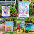Seasonal Garden Flags 12x18 Double Sided Set of 10 Outside Yard Flags, Decorative Small Garden Flag with Anti-Wind Clip and Stopper, Garden Flags ...
