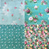 Mililanyo 8Pcs 18x22 inch Cotton Fabric Green Floral Rose Fat Quarters Fabric Pre-Cut Quilt Squares for Patchwork Quilting and DIY Sewing Projects...