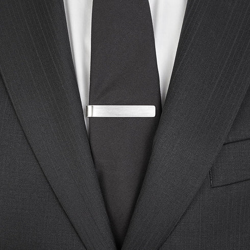 SHUYUE 3 Pc Set 1.9 Inch Skinny Tie Bar Clip - Silver,Black,Gold...