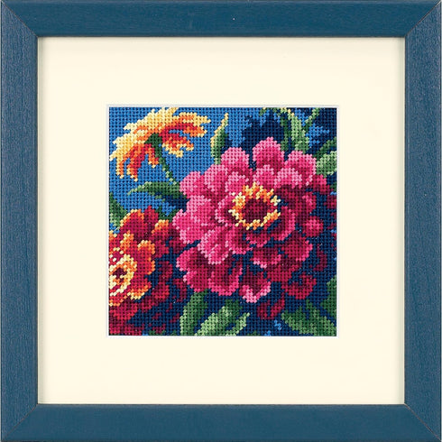Wilton Dimensions Needlecrafts Needlepoint, Zinnias...