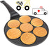 Car & Truck Mini Pancake Pan - Make 7 Unique Flapjack Cars, Nonstick Pan Cake Maker Griddle w Long Handle for Breakfast Fun & Easy Cleanup, Unique...
