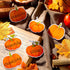 60 Pieces Pumpkin Cutouts Classroom Decoration Fall Bulletin Board Decorations 6 Designs Pumpkin Cutouts with 60 Glue Point for Halloween Fall Tha...