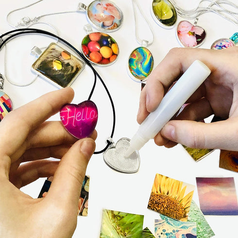 Hapinest Jewelry Making Kit for Girls Arts and Crafts Gifts Ages 8 9 10 11 12 Years Old and Teens - 11 Charm Pendants, 9 Necklaces, 2 Bracelets...