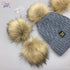 Furryvalley Faux Fur Pompom 6pcs DIY Crafts Fluffy Balls for Hat Shoes Scarves with Snap Fastener Removable Knitting Hat Horse Riding Hat Silk Acc...