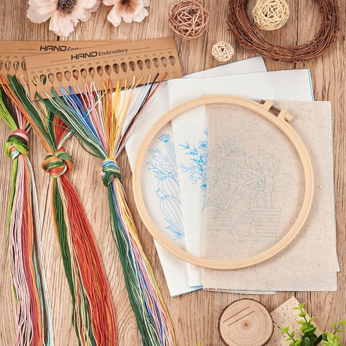 Spritewelry 3 Sets Cactus Embroidery Kit for Adults Beginners Counted Stamped Cross Stitch Needlepoint Kit Starter Plant Pattern Fabric Hand Craft...