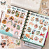 300 PCS Aesthetic Boho Stickers, Cute Vinyl Waterproof Stickers for Water Bottles Laptop Phone Journaling Scrapbook Junk Journal, Scrapbooking Sup...