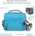 Bentgo Deluxe Lunch Bag - Durable and Insulated Lunch Tote with Zippered Outer Pocket, Internal Mesh Pocket, Padded and Adjustable Straps, & 2-Way...