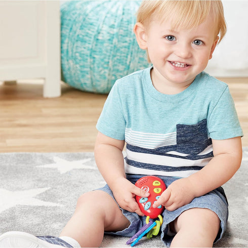 Kidoozie Phone & Keys Combo Set - Interactive Toy Bundle for Ages 12 Months+ - Key Ring & Cell Phone with Music, Animal Sounds, & More!...