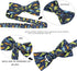 OCIA Boys Dinosaur Sharks Pattern Pre-Tied Bowtie Kids Adjustable Bow Tie...