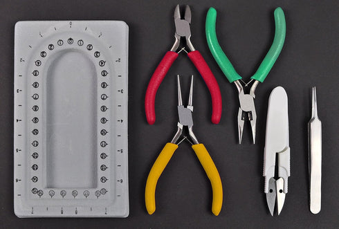 Bead Buddy Beader’s Mini Travel Kit-Bead Storage Case-5 Essential Beading Tools-Create Beading Projects Anywhere-Compact and Easy to Carry...