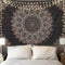 Edeesky Black Mandala Tapestry Wall Hanging Psychedelic Aesthetic Indian Hippie Wall Decor Bohemian Wall Art Boho Home Decoration for Bedroom,Livi...