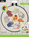 Bucilla Full-Color 6" Stamped Embroidery Kit, Creative Hands, Includes 4-Color Printed Fabric, 6" Hoop, Embroidery Floss, Needle, and Instructions...