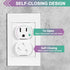 Outlet Covers (28 Pack) Self-Closing Child Proof Socket Covers 3-Prong Swivel Outlet Plug Covers Upgraded Adhesive Installation Comes with Extra S...