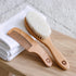 Wooden Baby Hair Brush and Comb Set for Newborns & Toddlers in Chic Gift Box - Ultra Soft Natural Goat Hair and Wood Baby Brush Set - Perfect Regi...