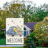 Welcome Spring Garden Flag 12x18 Double Sided Vertical Burlap Retro Truck Floral Garden Flags Summer Butterfly Yard Flags for Seasonal Outside Out...